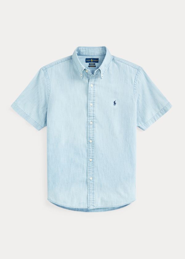 Polo Ralph Lauren Classic Fit Chambray Skjorter Herre Danmark (LEYOI5473)